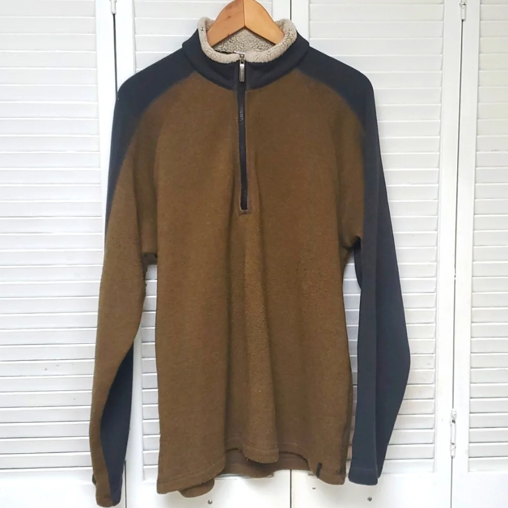 Columbia Fleece, Quarter Zip-up Sweater Size L